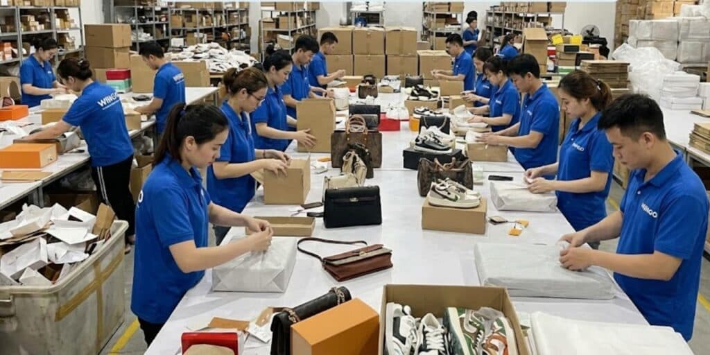 Packing shipments at Wingo