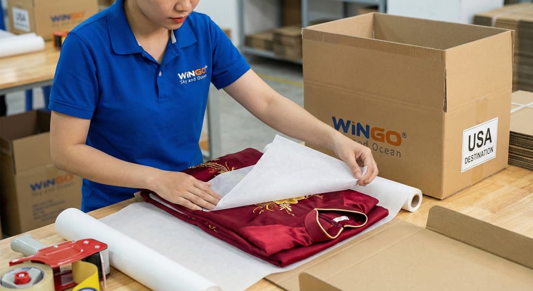 Apparel exports – clothing, shoes, backpacks, hats