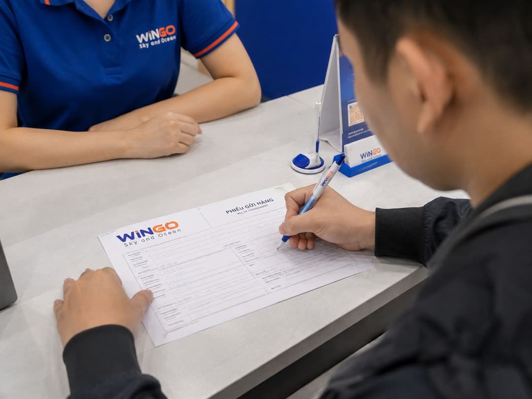Thủ tục gửi hàng đơn giản tại Wingo Logistics