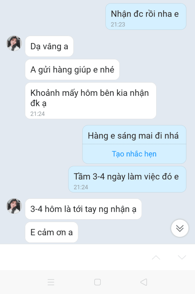 Đánh giá phản hồi thực tế của khách hàng về chất lượng dịch vụ vận chuyển Việt Đức của Wingo Logistics.