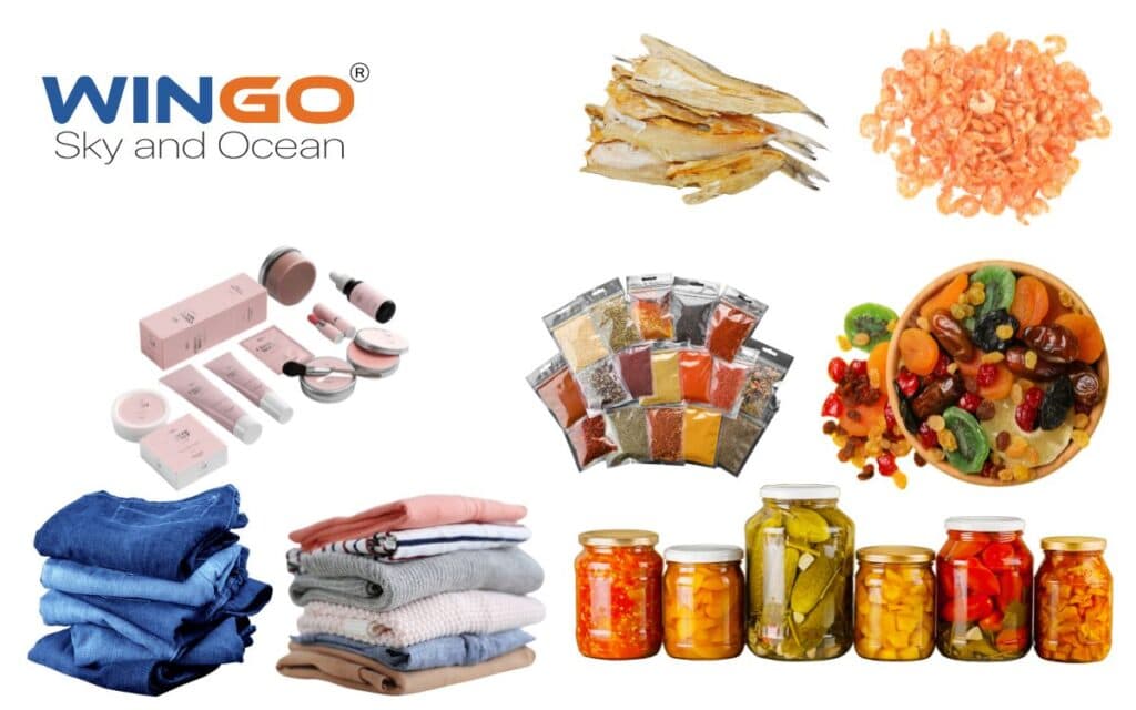 Các mặt hàng gửi đi Montreal