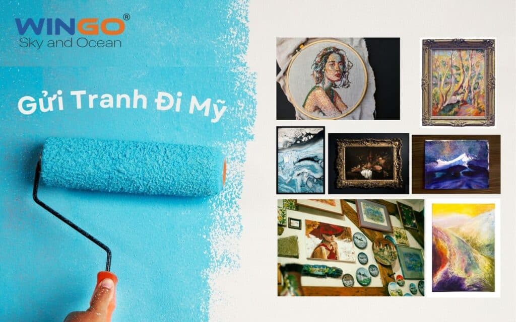 Gửi tranh đi Mỹ