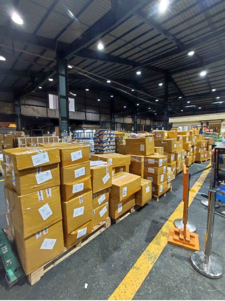 Cargo at the air cargo terminal