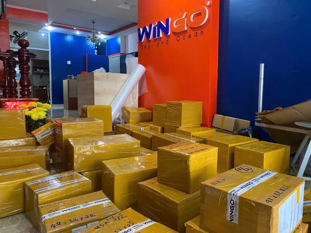 Air freight shipments at Wingo