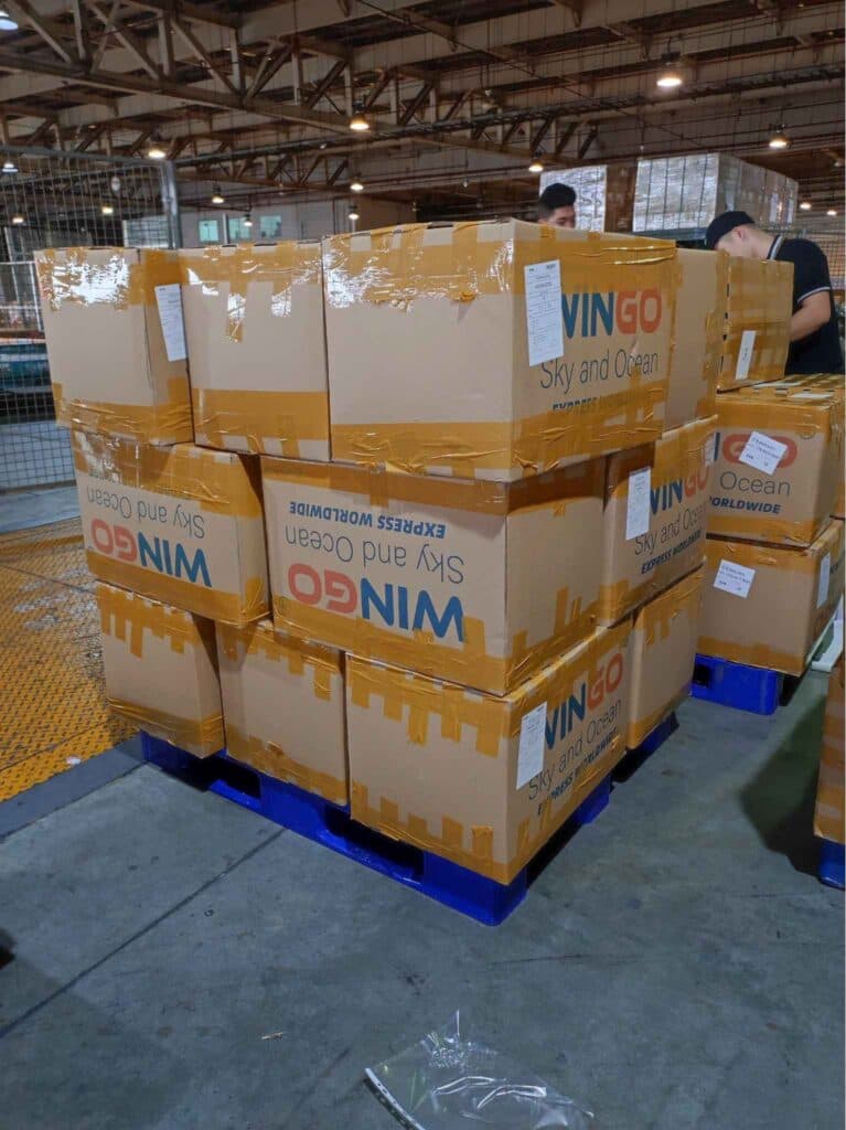 Cargo at the air cargo terminal