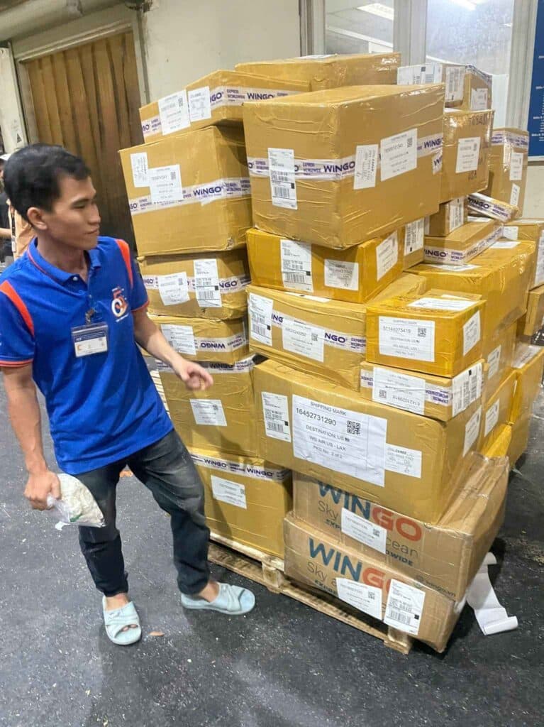 Cargo at the air cargo terminal