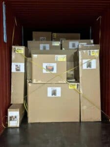 Furniture shipment to the UK