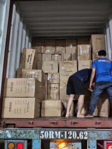 Cargo shipped by sea