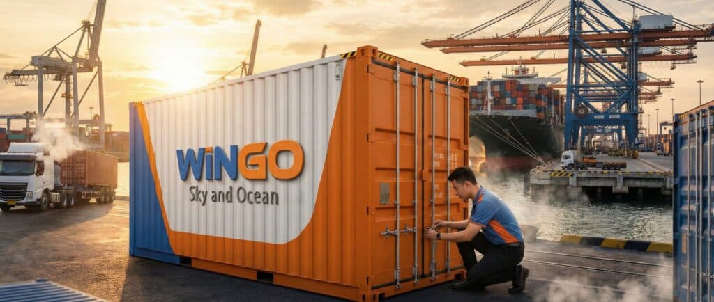 Vận chuyển container quốc tế Wingo Logistics uy tín