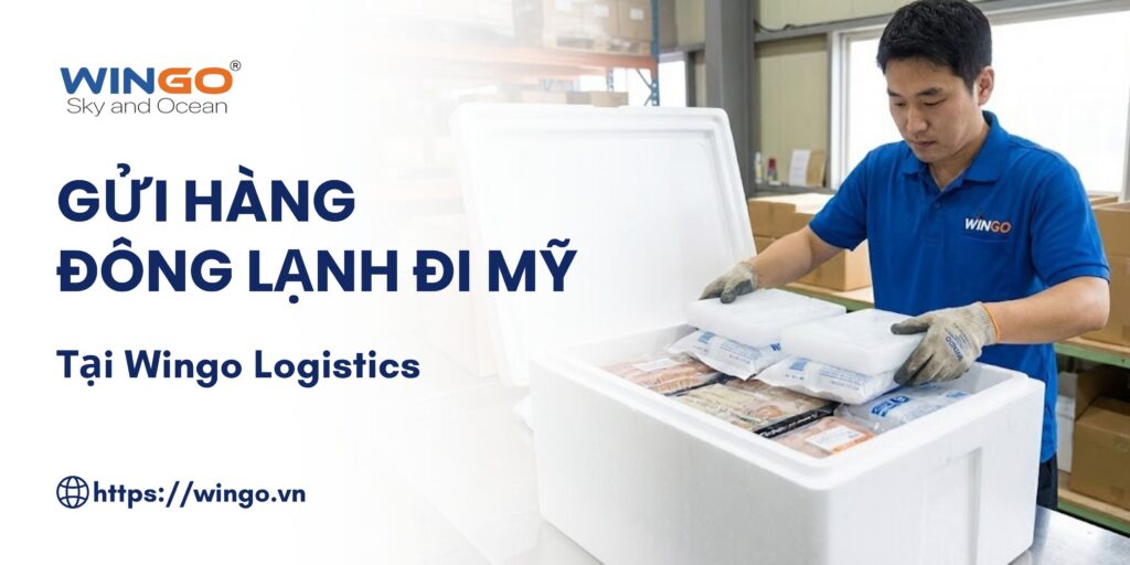 Dịch vụ Gửi Hàng Đông Lạnh đi Mỹ: Bảng Giá, Thủ Tục FDA & Đóng Gói Chuẩn IATA - Wingo Logistics Dịch vụ gửi hàng đông lạnh đi Mỹ Wingo Logistics