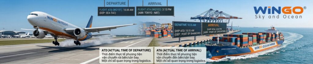ATD là gì? ATA là gì? Ý nghĩa các mốc thời gian thực tế trong Logistics ATD là gì? và ATA là gì? Khái niệm Actual Time of Departure và Actual Time of Arrival trong logistics