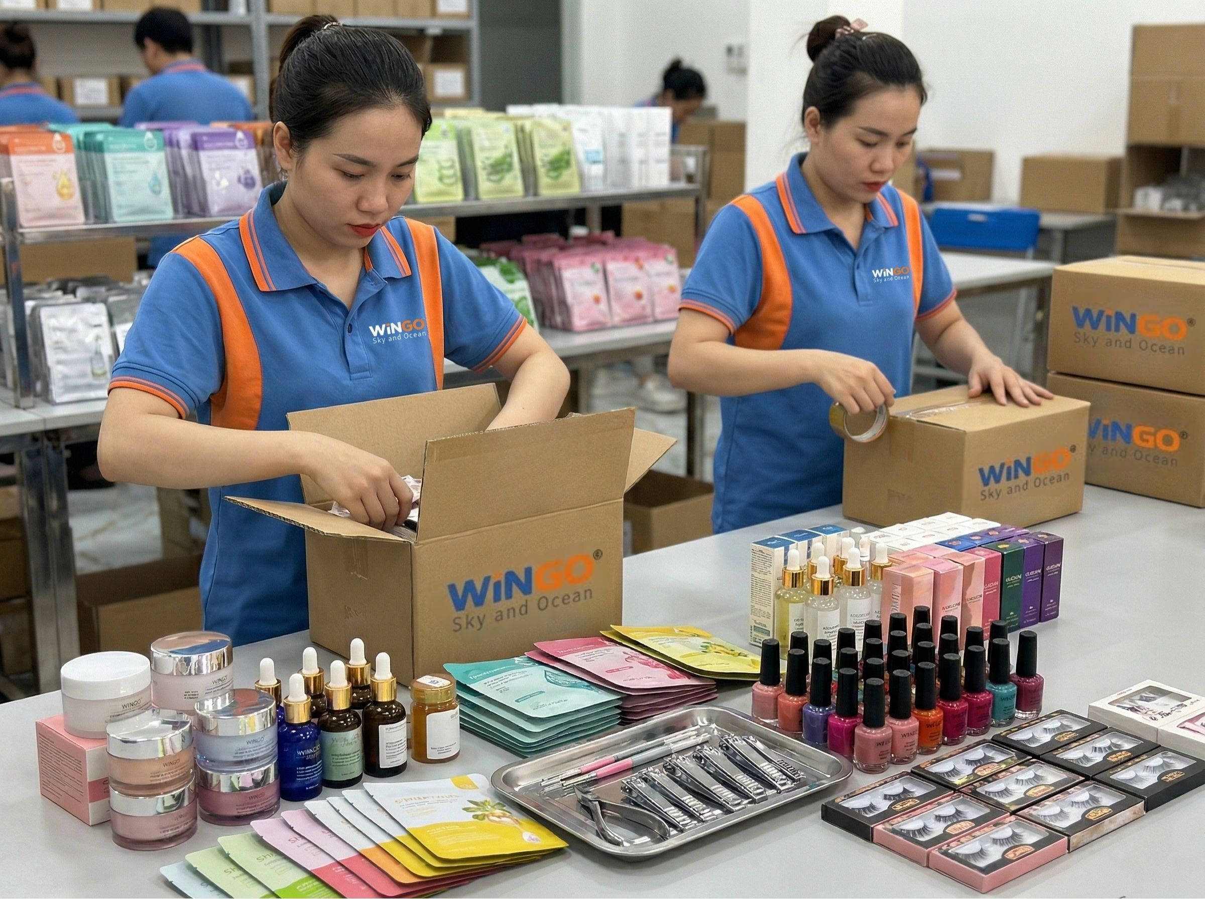 Gửi dụng cụ Nail và mỹ phẩm