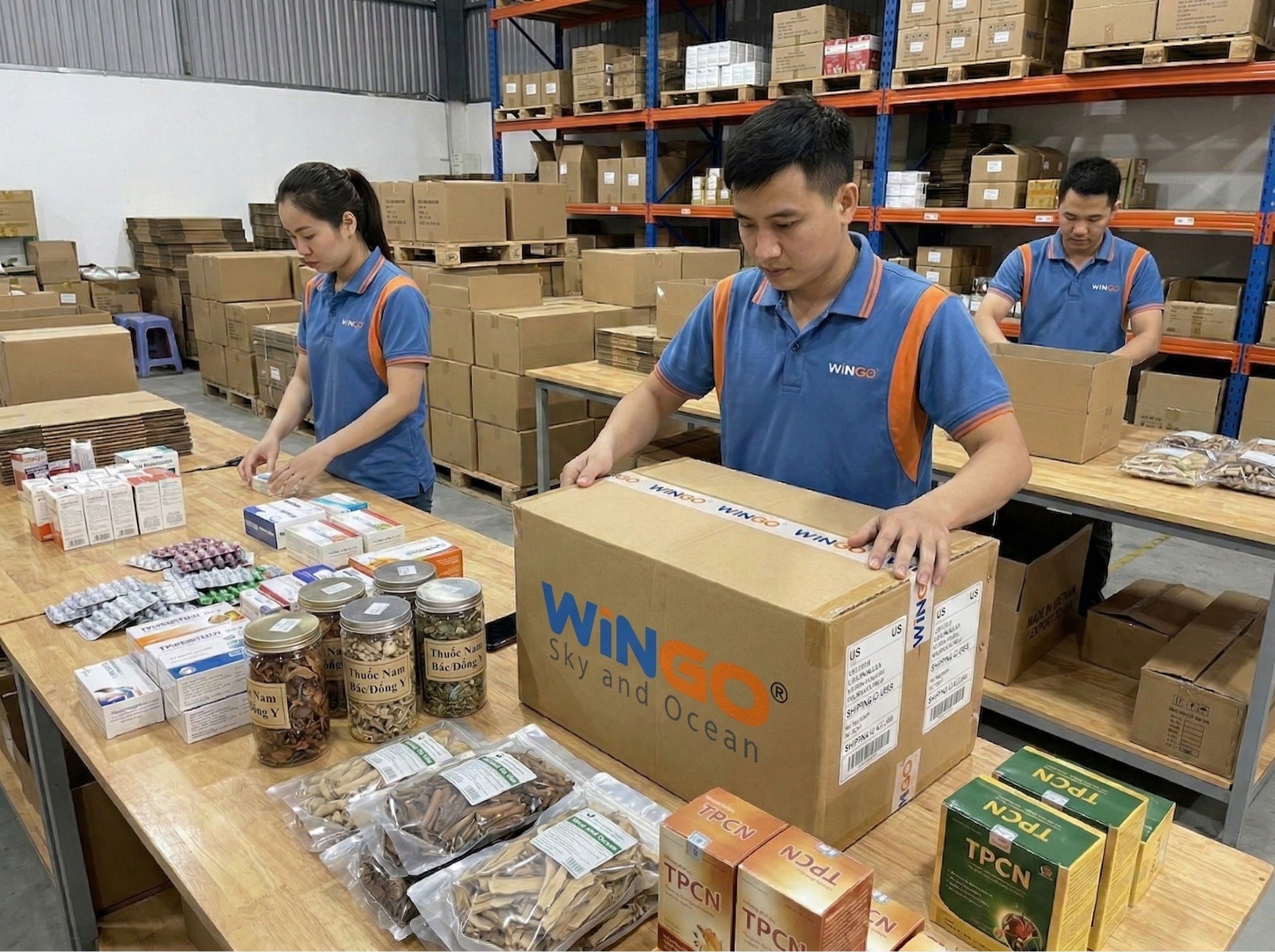 Gửi thuốc tây TPCN đi Mỹ