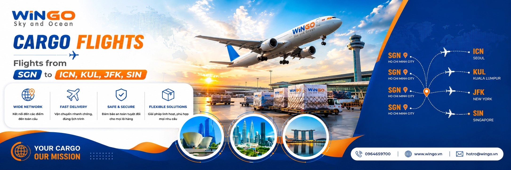 Chuyển phát nhanh quốc tế Wingo Logistics